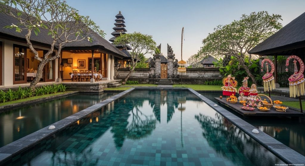 luxury Bali trip cost & budget, Bali — Photorealistic editorial luxury travel photo, authentic Bali, refined five-star,
