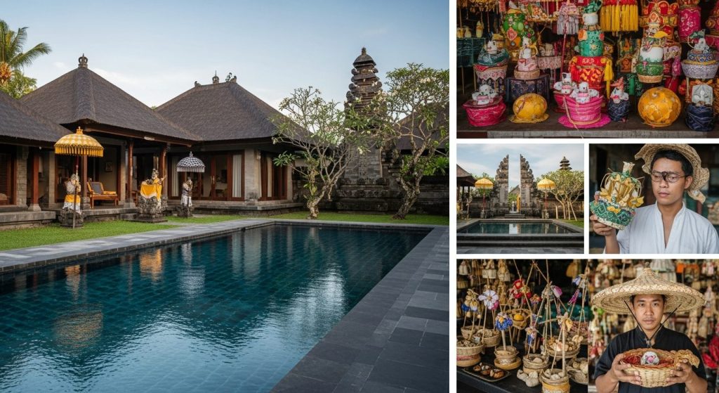 bespoke luxury Bali itineraries, Bali — Photorealistic editorial luxury travel photo, authentic Bali, refined five-star,
